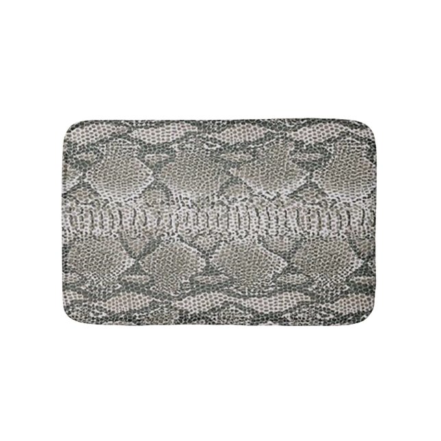 Silver Snake Skin Bath Mat Badrumsmatta (Framsidan)