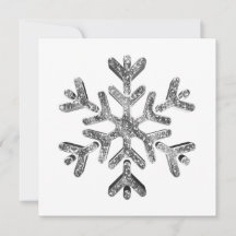 Silver Snöflinga Modern Elegant Jul
