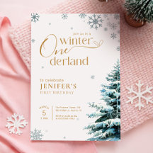 Silver Snöflinga Vinter Onderland 1-årsdag