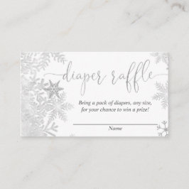 Silver-snöflingan könsneutral baby-träff tilläggskort