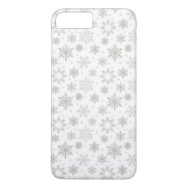 Silver Snöflingor Design iPhone Fodral