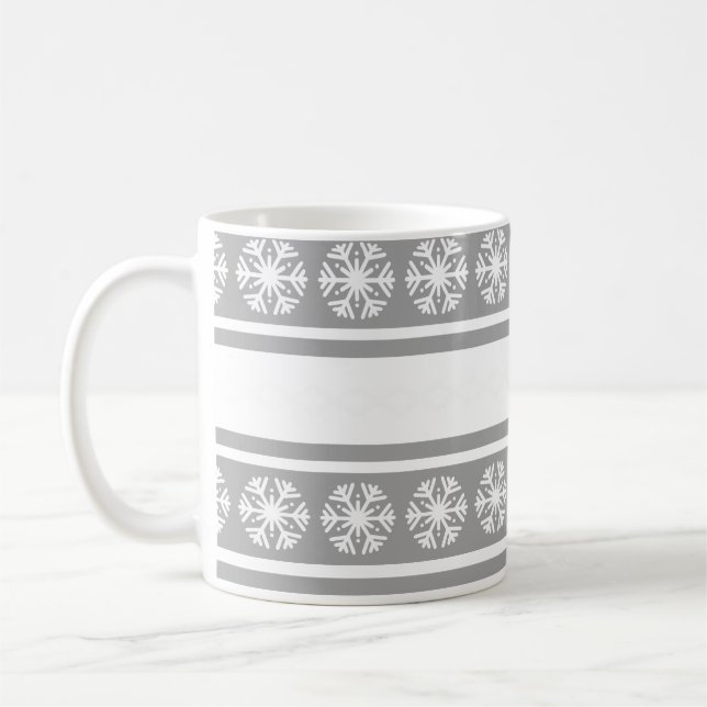 Silver Snöflingor Kaffemugg (Vänster)