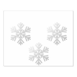 Silver snöflingor stämpel
