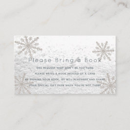 Silver Snöflingor, tillför ett Bok-kort Tilläggskort