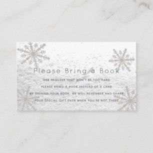 Silver Snöflingor, tillför ett Bok-kort Tilläggskort