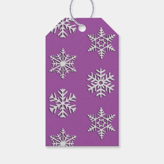 Silver-snöflingutskrift, Anpassadets bakgrund Presentetikett (Framsidan)