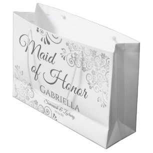 Silver Snöre, Maid of honor Bröllop