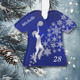 Silver Snowflake Basketball Player