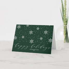 Silver Snowflake Glad helg jul Hälsning