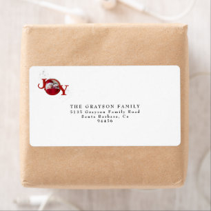 Silver Snowflake God jul Joy Photo Helgdag Fraktsedel