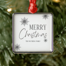 Silver Snowflake God jul Julgransprydnad Metall