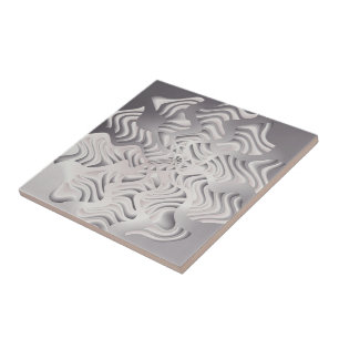 silver snowflake kakelplatta