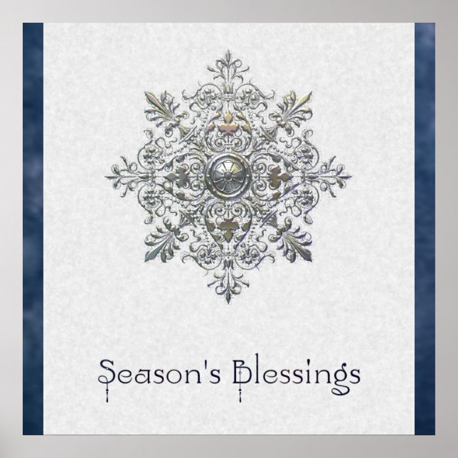 Silver Snowflake Poster (Framsidan)