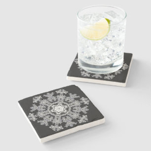 Silver Snowflake Stenunderlägg