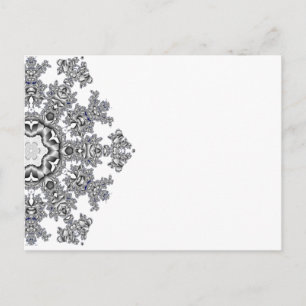 Silver Snowflake Vykort