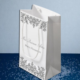 Silver Snowflake Winter Quinceanera