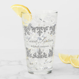 Silver Snowflake Winter Sweet 16 Glaskopp