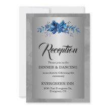 Silver Soirée: A Blooming Blue Affair Reception