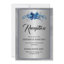 Silver Soirée Blooming Blue Affair Reception