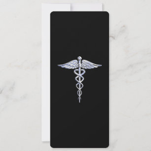 Silver som Caduceus medicintekniska symbol på svar