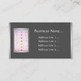 Silver som läker Holistic design för händer Visitkort