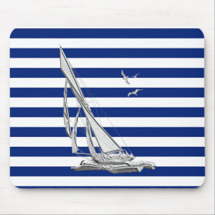 Silver som seglar på Nautical Rand Musmatta