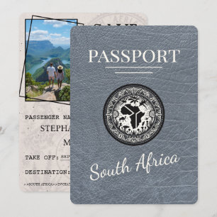 Silver South Afrika Passport Spara Datumet