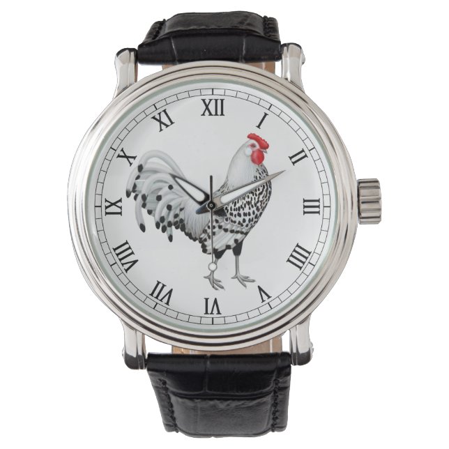 Silver Spangled Hamburg Tupp Watch Armbandsur (Framsida)