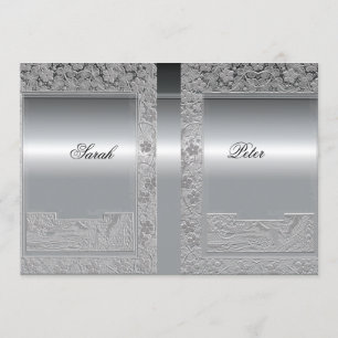 Silver Spara datum-inbjudan Datumet