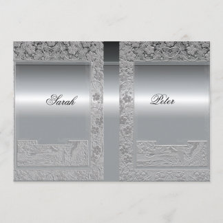 Silver Spara datum-inbjudan Datumet