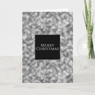 Silver Sparkle Jul Helgkort
