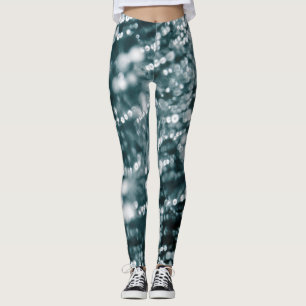 Silver sparkler Frysta isbubblor Leggings