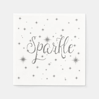 Silver Sparkles Pappersservett
