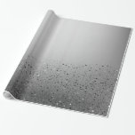 Silver Sparkly Glitter Sweet 16 Födelsedagsfest Presentpapper<br><div class="desc">Papper radbrytning</div>