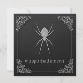 Silver Spider Halloween-hälsningskort