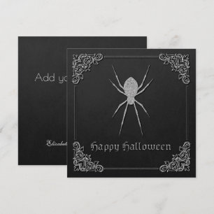 Silver Spider Halloween-hälsningskort