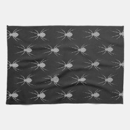 Silver Spider Halloween Kökshandduk