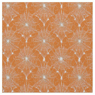 Silver Spindelnät Snöre om Orange Tyg