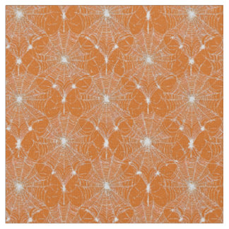 Silver Spindelnät Snöre om Orange Tyg