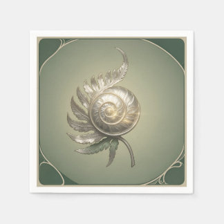 Silver Spiral Fernskal Art Nouveau Pappersservett
