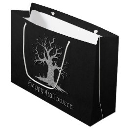 Silver Spooky Träd Halloween