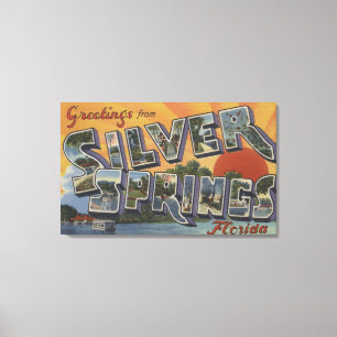 Silver Springs Florida - stora brevplatser 2 Canvastryck