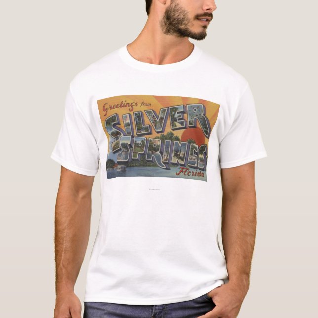 Silver Springs Florida - stora brevplatser 2 T-shirt (Framsida)