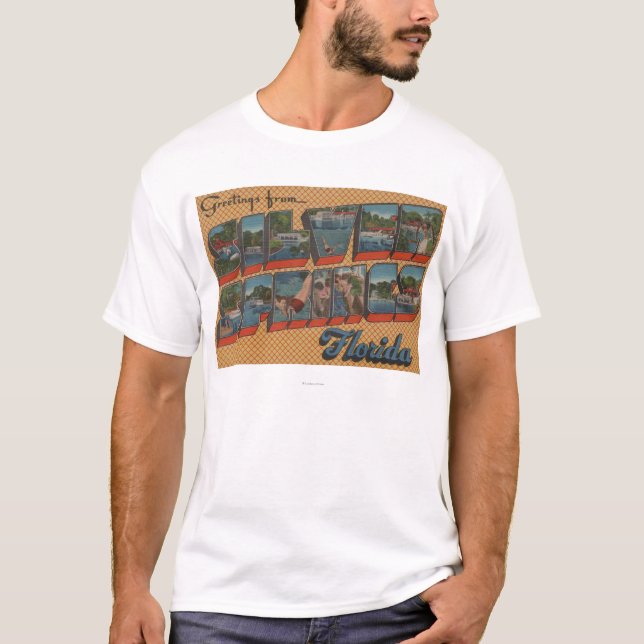 Silver Springs Florida - stora brevplatser Tee (Framsida)