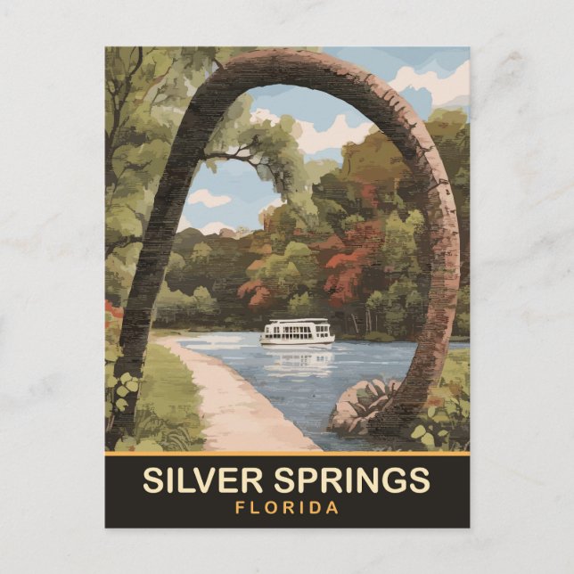 Silver Springs, Florida Vykort (Framsida)