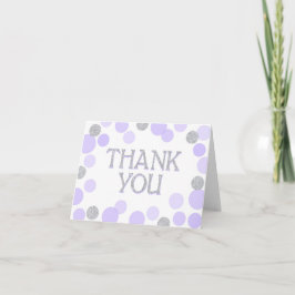 Silver Sprinkles Scatter Lavender Dots Tack Kort