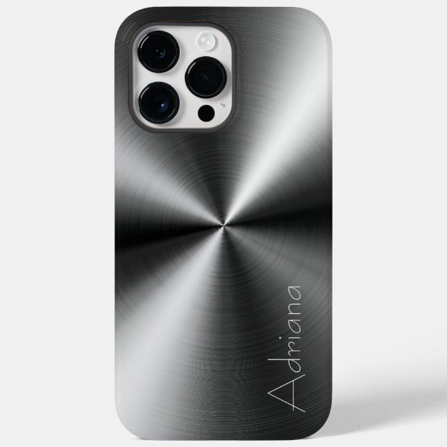 Silver Stainless platinum Steel Skriv ut (Baksida)