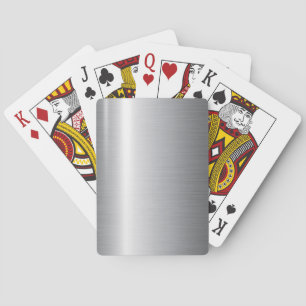 Silver Stainless Steel Metall Casinokort