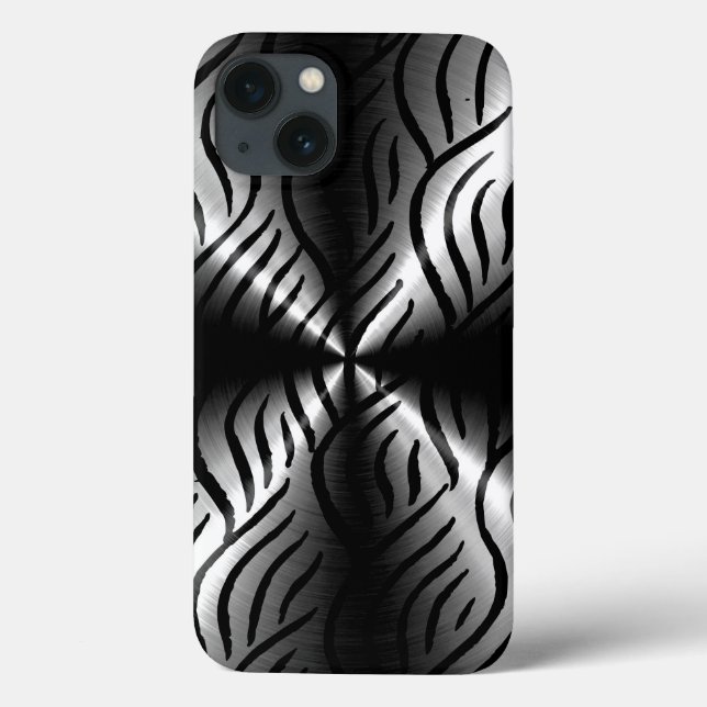 Silver Stainless Steel Metall Inslag (Baksida)