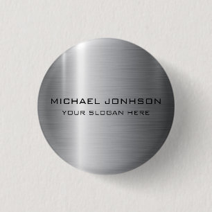 Silver Stainless Steel Metall Knapp